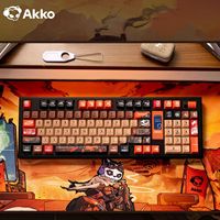 Akko 5098B Wasteland Survival Mechanical Keyboard With TFT Screen Vertical Knob Hot Swap RGB Tri-mode Wireless Gaming Keyboard