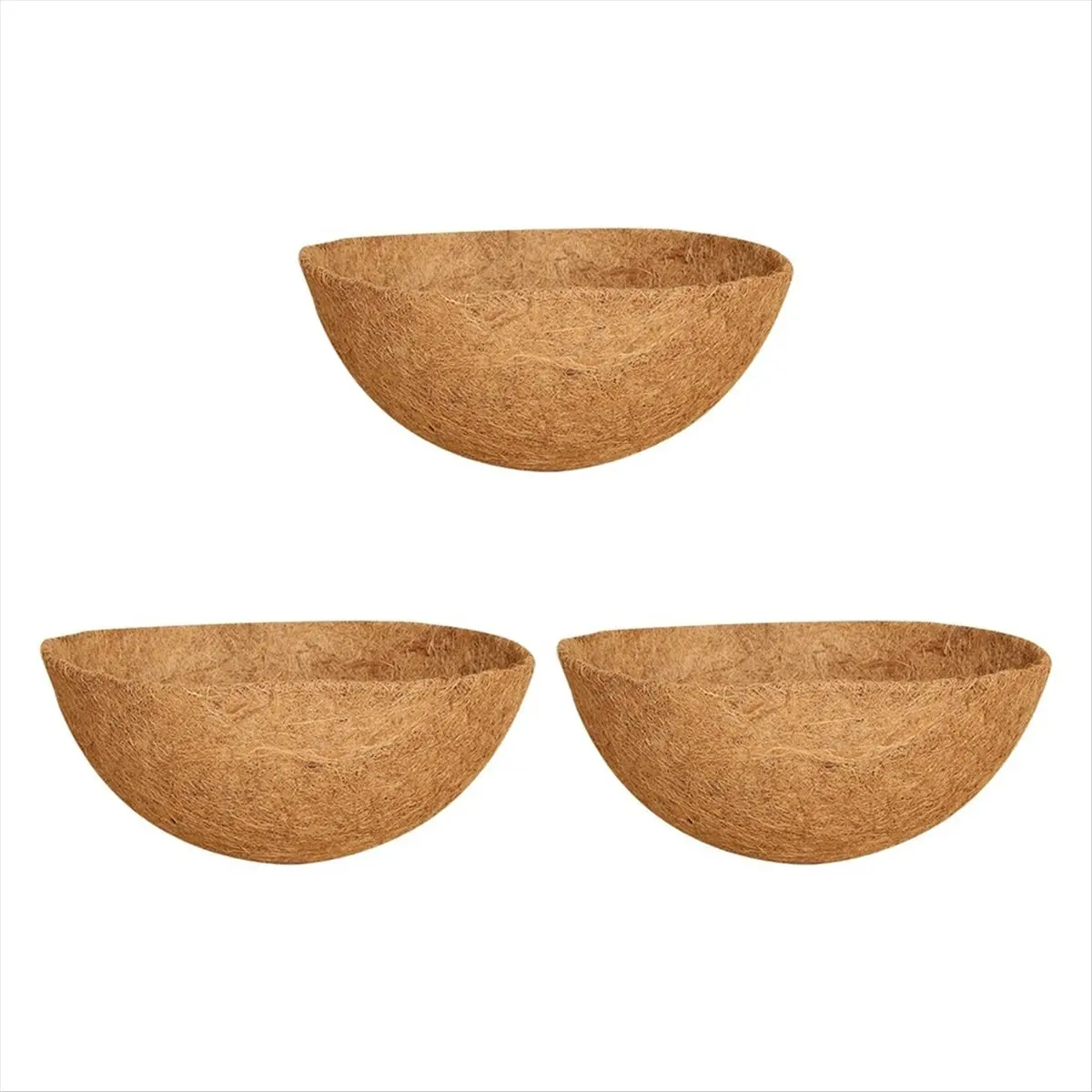 A013 16Inch Hanging Basket Liner,Round Planter Liner for Hanging Basket,Coconut Fiber Liners for Hanging Baskets Plant Flower
