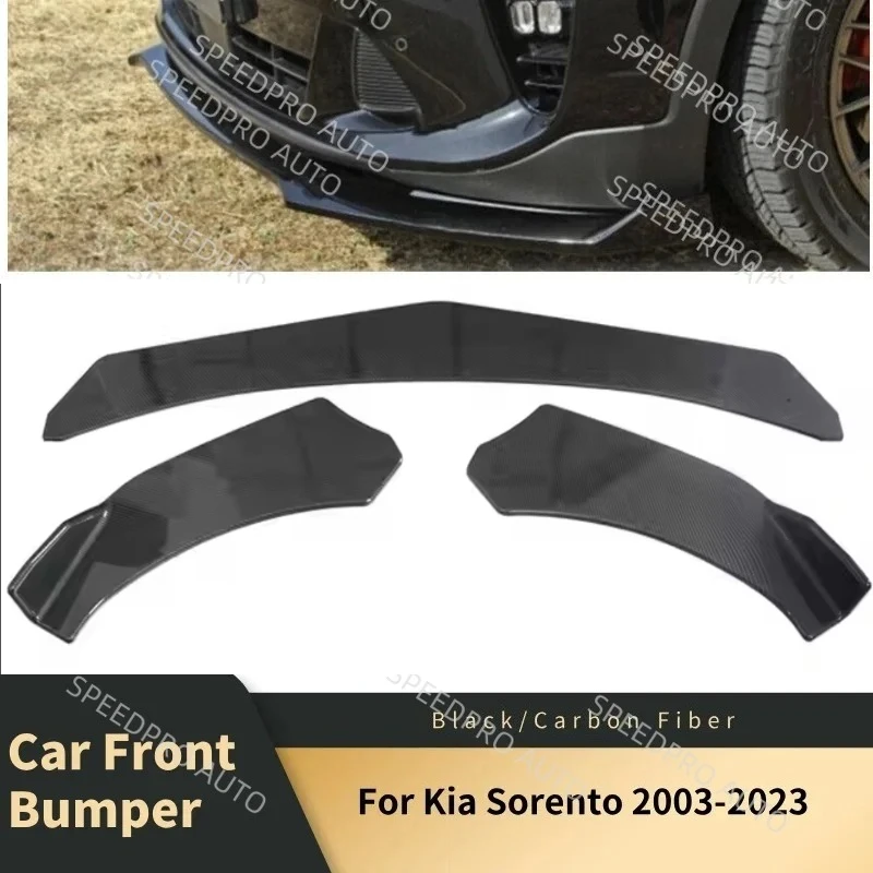 

Накладка-сплиттер на передний бампер, диффузор для Kia Sorento 2003-2023, комплект обвеса, нижняя боковая часть бампера, автомобильные аксессуары, черный