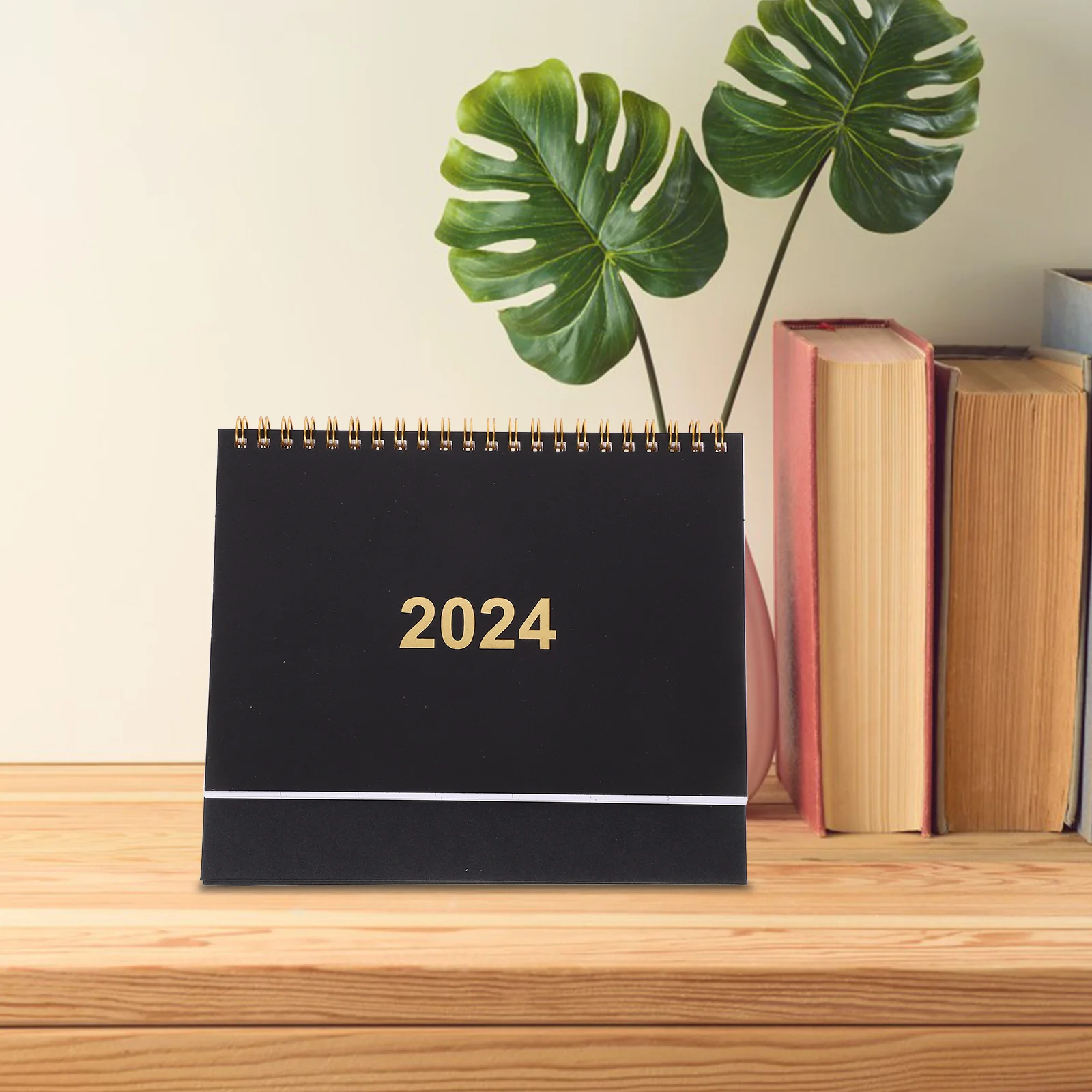 

1 шт. минималистичный настольный календарь на 2024 год, ежемесячный настольный планировщик, офисный домашний декоративный календарь для ежедневной организации