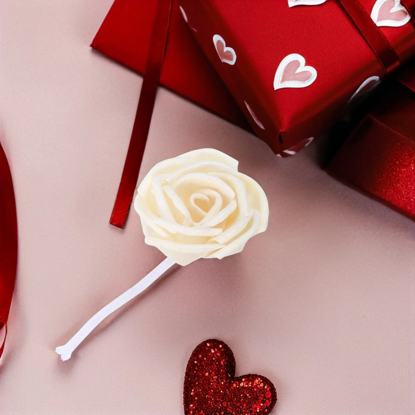 2Pcs Preserved Flowers Diffuser Rose Head Cotton Thread No Fire Aroma Diffuser Tool Essential Oil Scent Sticks Living Room
