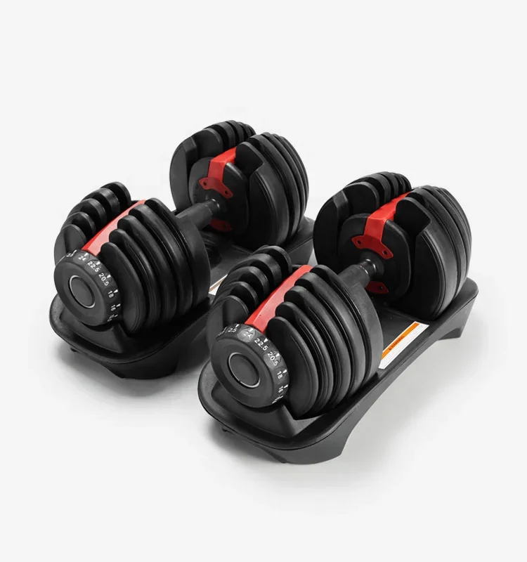 Quick Adjustable Dumbbell Men's Fitness Heavy Weight Strength Training Equipment Dumbbell Set