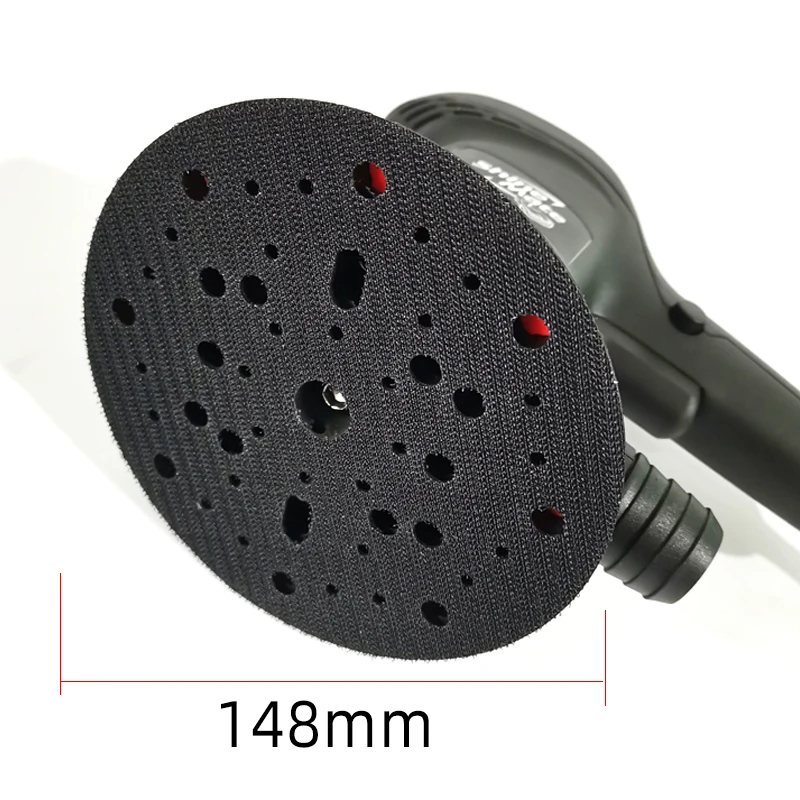 Black Carbon Brush Electric Sandpaper Machine Automobile Dry Putty  Polishing Head, Round 6 Ich 150MM Equivalent To FESTOOL