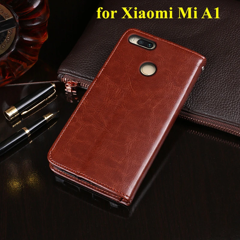 card holder cover case for Xiaomi Mi A1 A2 A3 lite Phone leather case Protective Cover Retro wallet flip case business cover