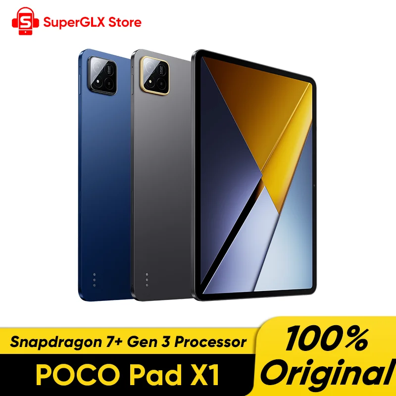 Global Version POCO Pad X1 Tablets Snapdragon 7+ Gen 3 11.2'' 144Hz Display 13MP 8850mAh 45W Turbo Charging 8GB 512GB Wi-Fi