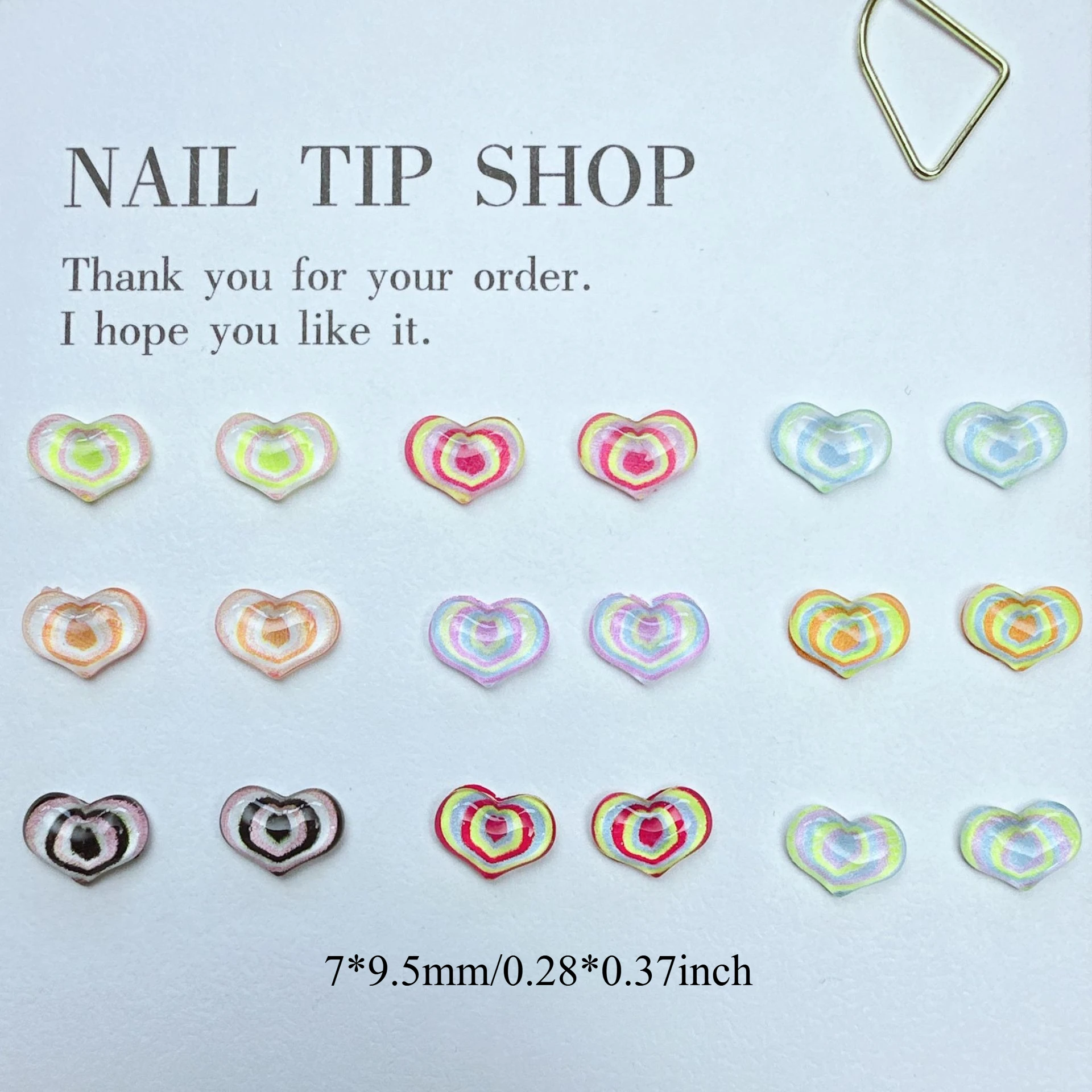 30/50/100개 하트 모양 DIY 네일 아트 액세서 - Phone Accessories Clipart 리뷰 및 가격