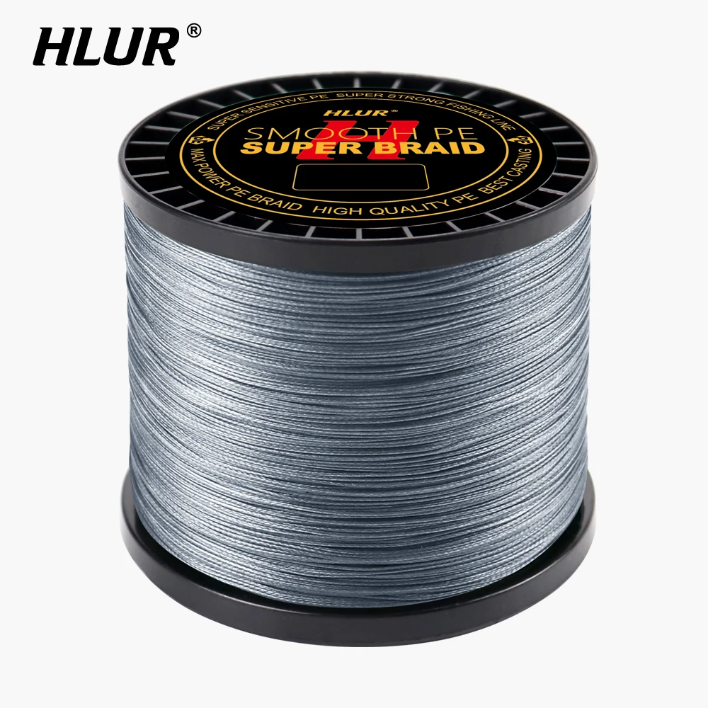 HLUR 12 Strands Casting Braid Fishing Line 15LB-150LB Smooth Multifilament PE Line