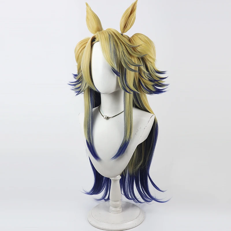 Umamusume Pretty Derby Obey Your Master Cosplay Perücke 2-farbe Kunsthaar Ohren und Schwanz Frauen Anime Halloween Party Zubehör