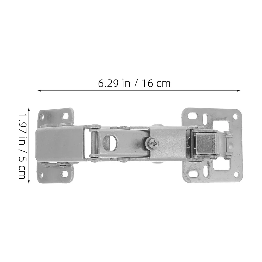 2 قطعة المفصلي المخفي الثقيلة 170 درجة قابل للتعديل لأبواب النار أبواب الرخام فلوش جبل الأجهزة الباب المخفية #6