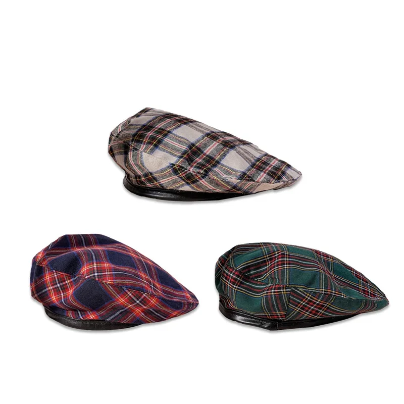 Women\'s Summer Plaid Beret Hat Fashion Ladies Outdoor Travel Painter Hat Vintage Daily Beret Hat כובעים לנשים Casquette Chapeau