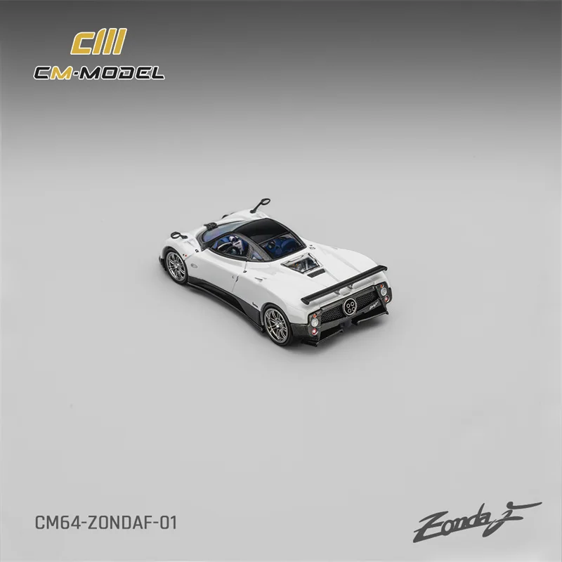 Pré-venda modelo cm 1:64 zondaf pagani branco pérola coleção de modelo de carro fundido em miniatura
