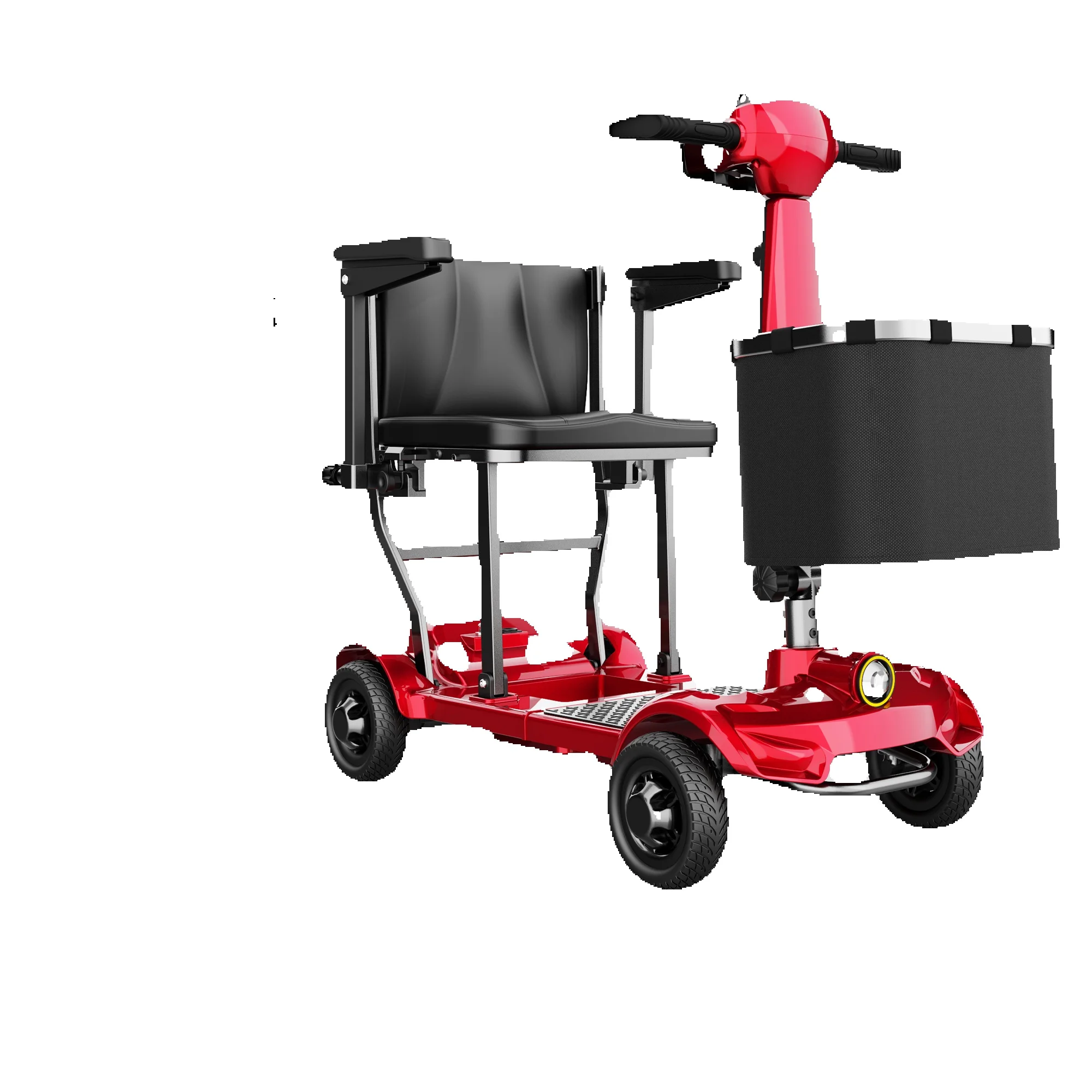 TODOMART X11 X17 Tragbarer faltbarer 4‑Rad Elektro‑Mobilitätsroller für Erwachsene und Senioren, 249W Motor 24V 10,4Ah Akku 25km Reichweite, ideal für Alltagsreisen und Golf
