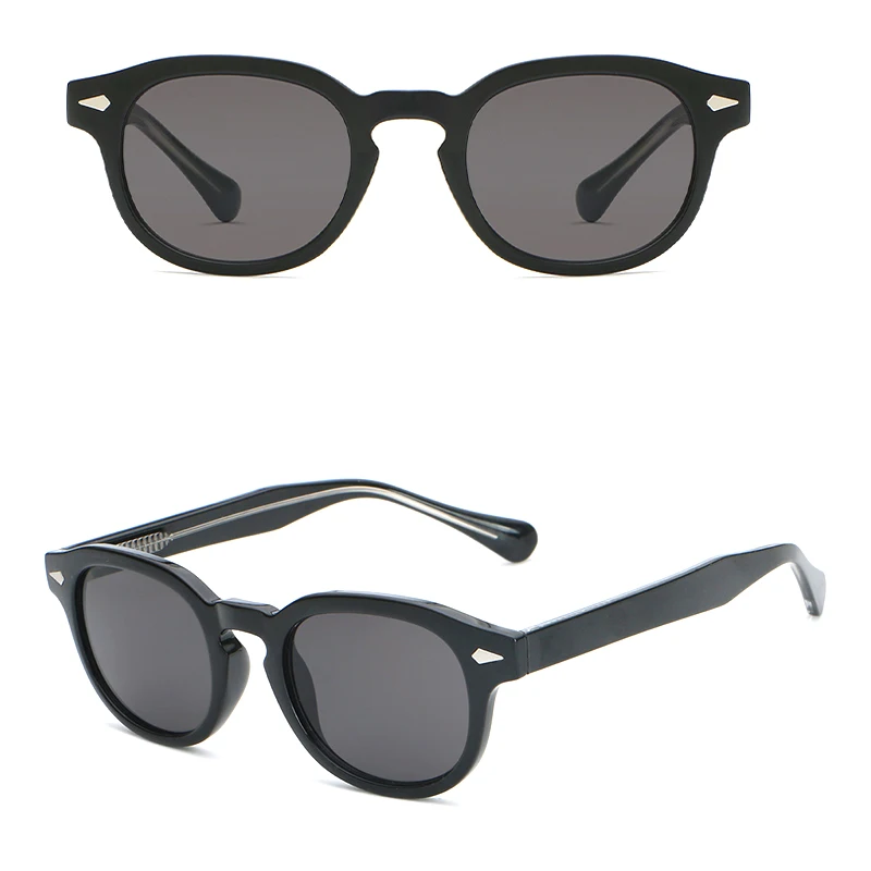 CATERSIDE Retro Runde Herren-Sonnenbrille Punk Propionsäure Pin-Bügel Luxus-Sonnenbrille Damen Sport Freizeit Party Eyewear UV400 – Detail 11