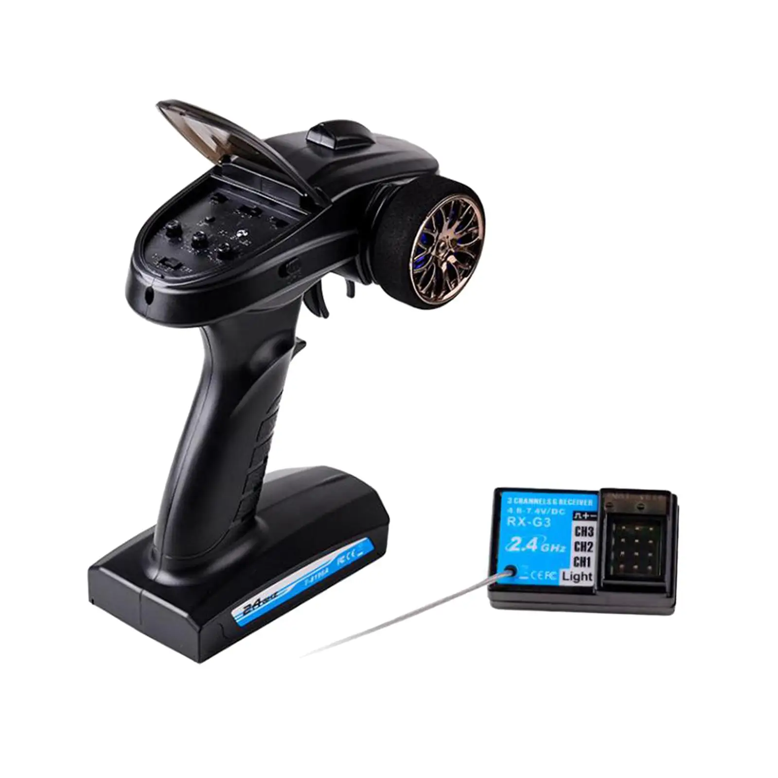 

RC Transmitter Receiver Stroke Adjustable RC Accessories Easy to Control 3CH