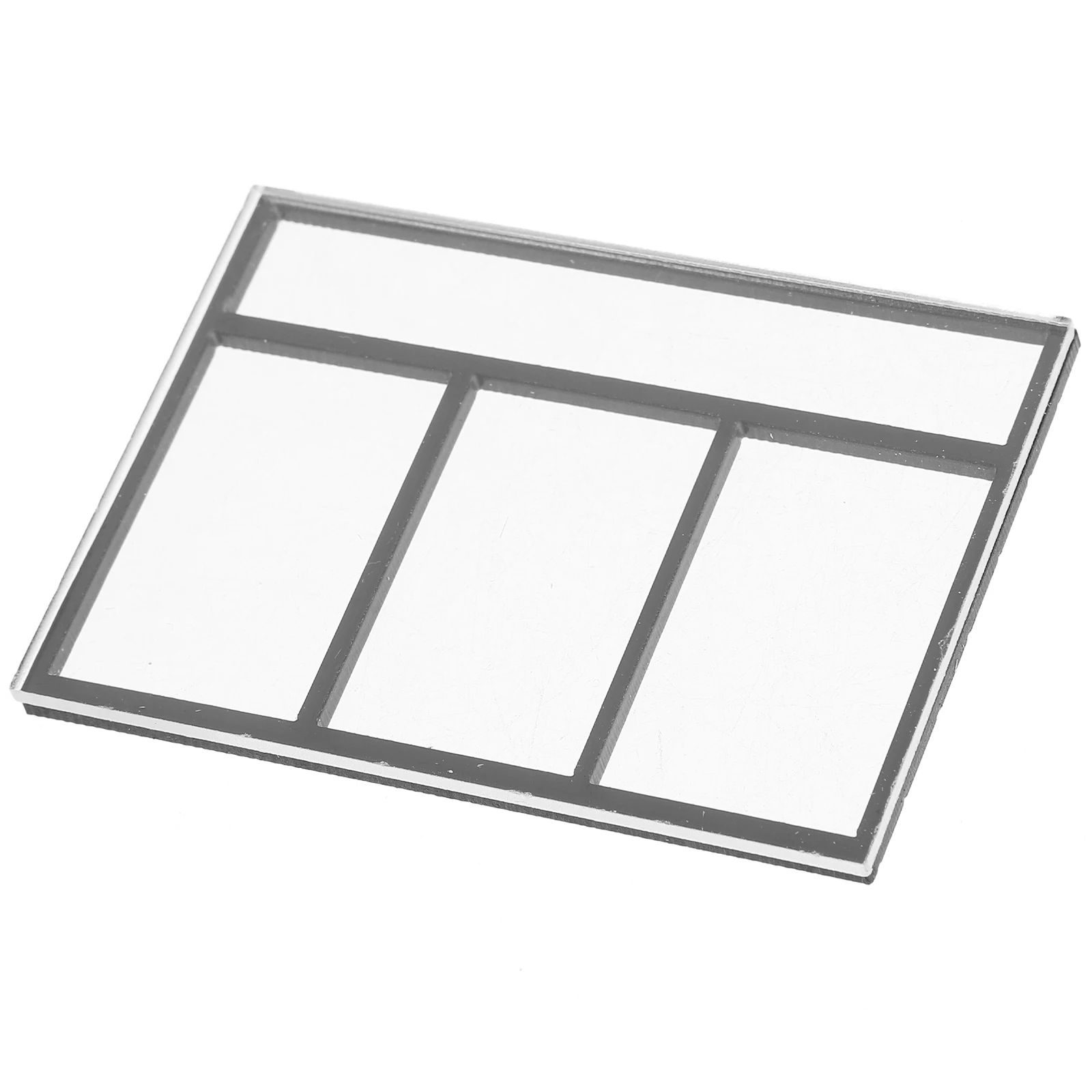 2 قطعة نوافذ منزلية صغيرة تصميم بسيط لمسة نهائية تشبه الخشب لنماذج معمارية مصغرة لتقوم بها بنفسك مجموعات صياغة مشهد الغرفة #2