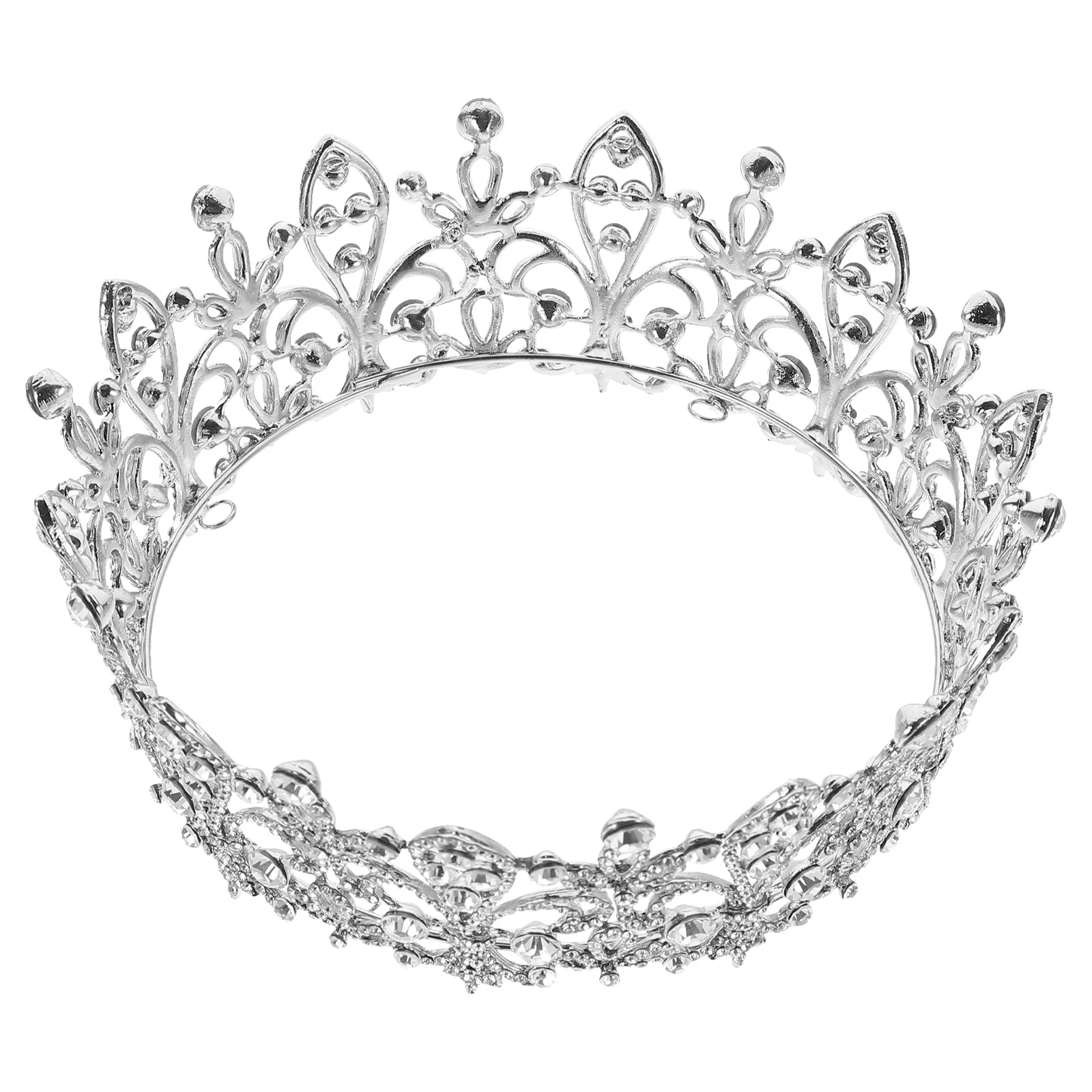 

Noble Bridal Crown Wedding Hair Hoop Sparkling Tiara for Women Valentine Pageant Birthday Event Shining Headwear Decor