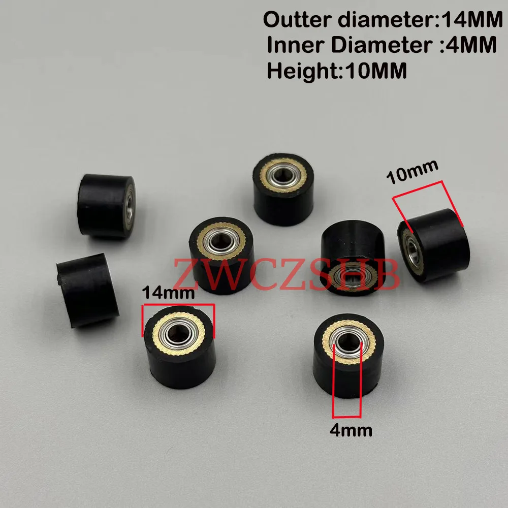 4PCS Mimaki Vinyl Cutter Pinch Roller Wheel 4x10x14mm for Mimaki CG-60 CG-130 CJV30 CJV150 Rubber Paper Pressure Push Roller