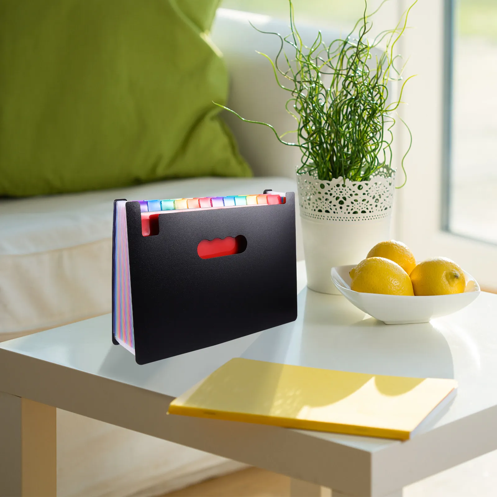 1Pcs File Folder 24-Layer Expanding Plastic Organizer Document Holder Multi-Function Paper Storage Office Classroom