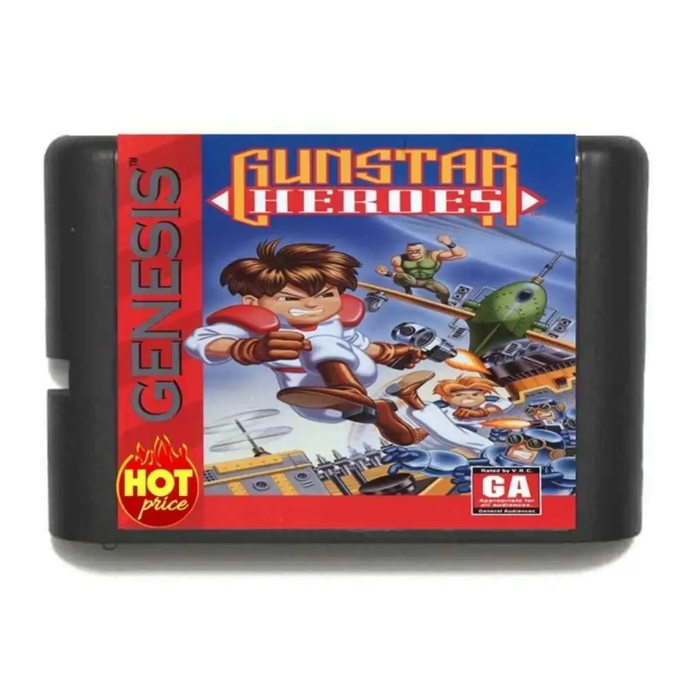 Новое поступление, игровая карточка с героями Gunstar 16bit MD для Sega Mega Drive для Genesis Новое поступление, игровая карточка с героями Gunstar 16bit MD для Sega Mega Drive для Genesis