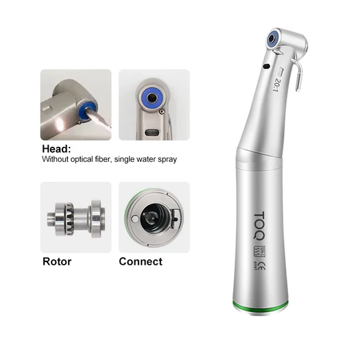 Implante Dental 20:1 reducción LED fibra óptica quirúrgica tipo E pieza de mano botón contraángulo ajuste NSK