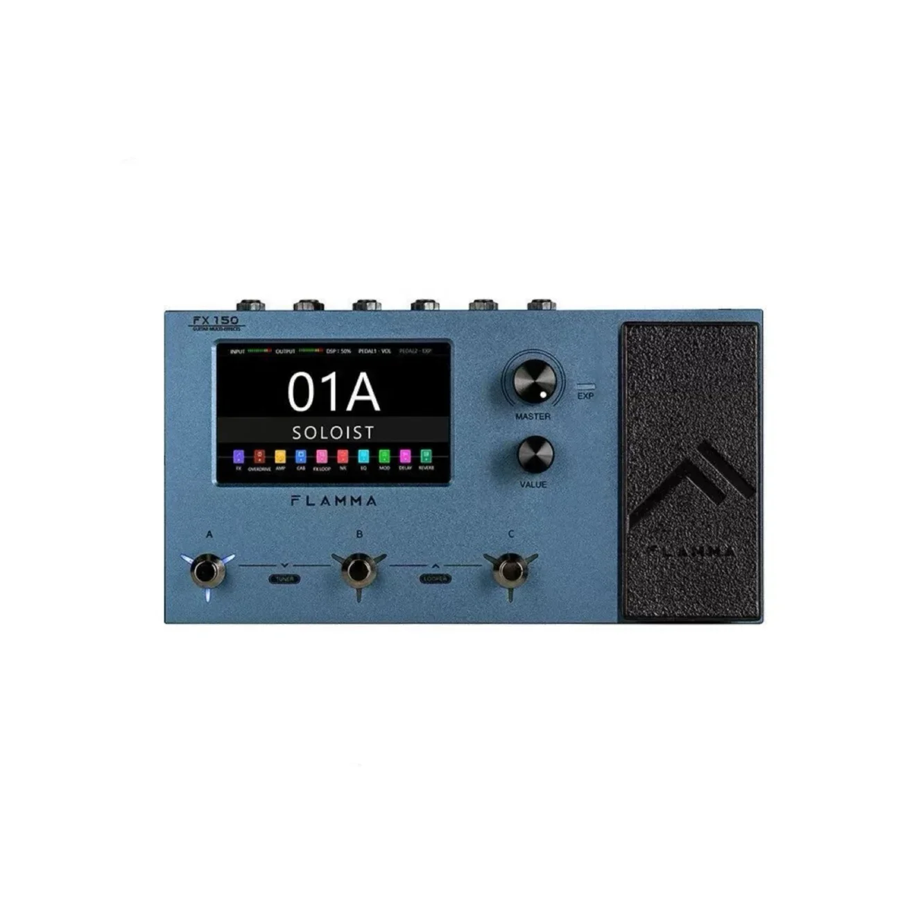 

Flamma FX150/FX-150/FX 150 Blue multi-effect pedals guitar processor electric guitar effects pedal multi effect for Professional