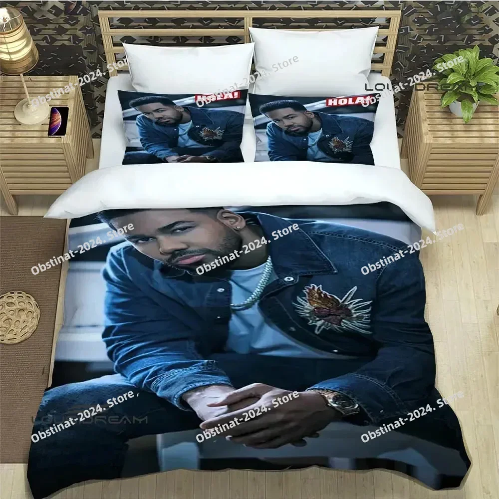 

Latin singer Romeo Santos Bedding Set Printed Bed Set With Pillowcase Bed Duvet Cover Single Double Queen King Size luxury gift
