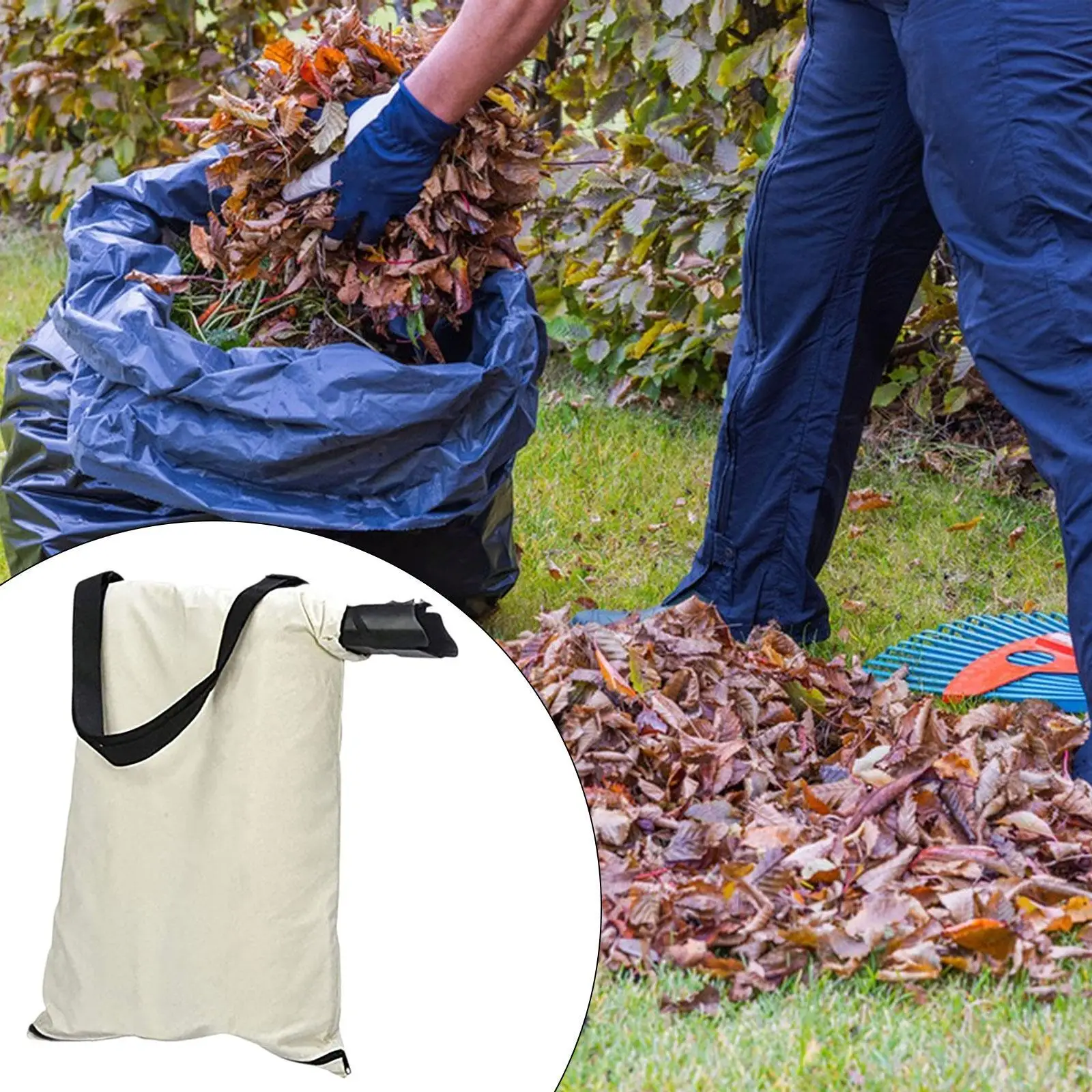 Blower Debris Vacuum Bag 108-8994 Cloth Convenient Wear Resistant 137-2336 Leaf Blower VAC Bag for 51619 51581 51609 51594 51599