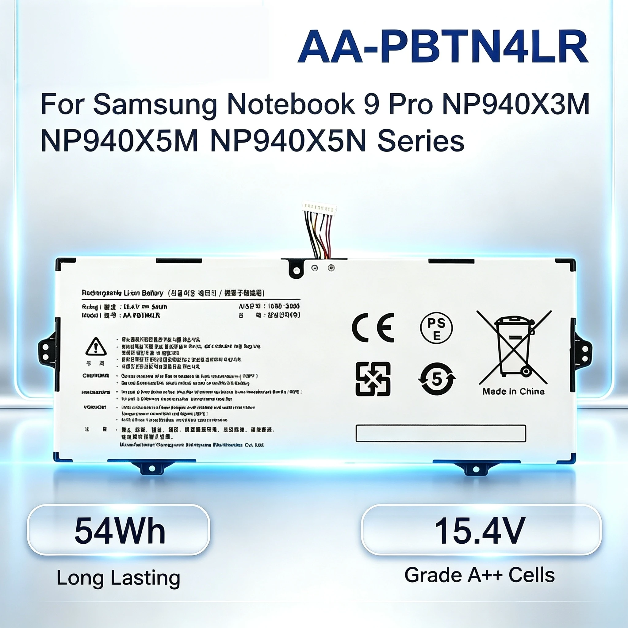 AA-PBTN4LR Laptop Battery BA43-00386A For Samsung NP940X3M NP940X5M NP940X5N NT930SBE NT950SBE NP750QUB Factory Direct Sales