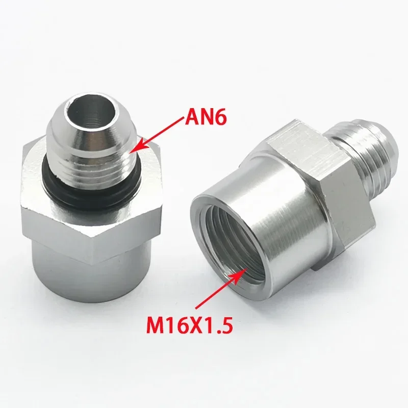 Car Accessories AN6 Male Flare to M16x1.5 Female O-Ring Power Steering Adapter Fitting TBI Vortec