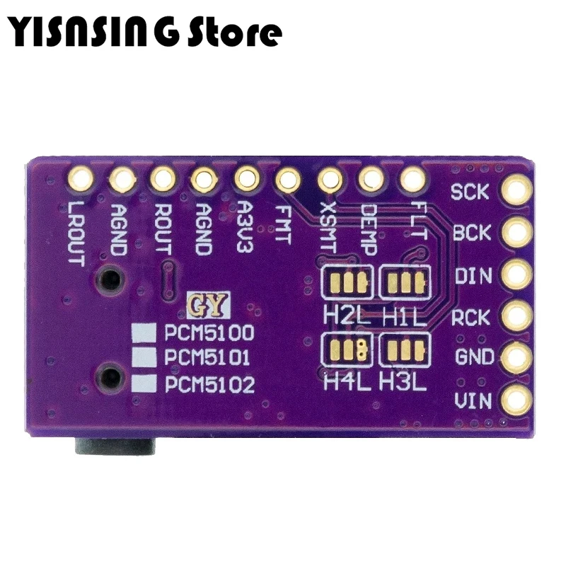 Interface I2S PCM5102A DAC Decoder GY-PCM5102 I2S Player Module For Raspberry Pi pHAT Format Board Digital PCM5102 Audio Board