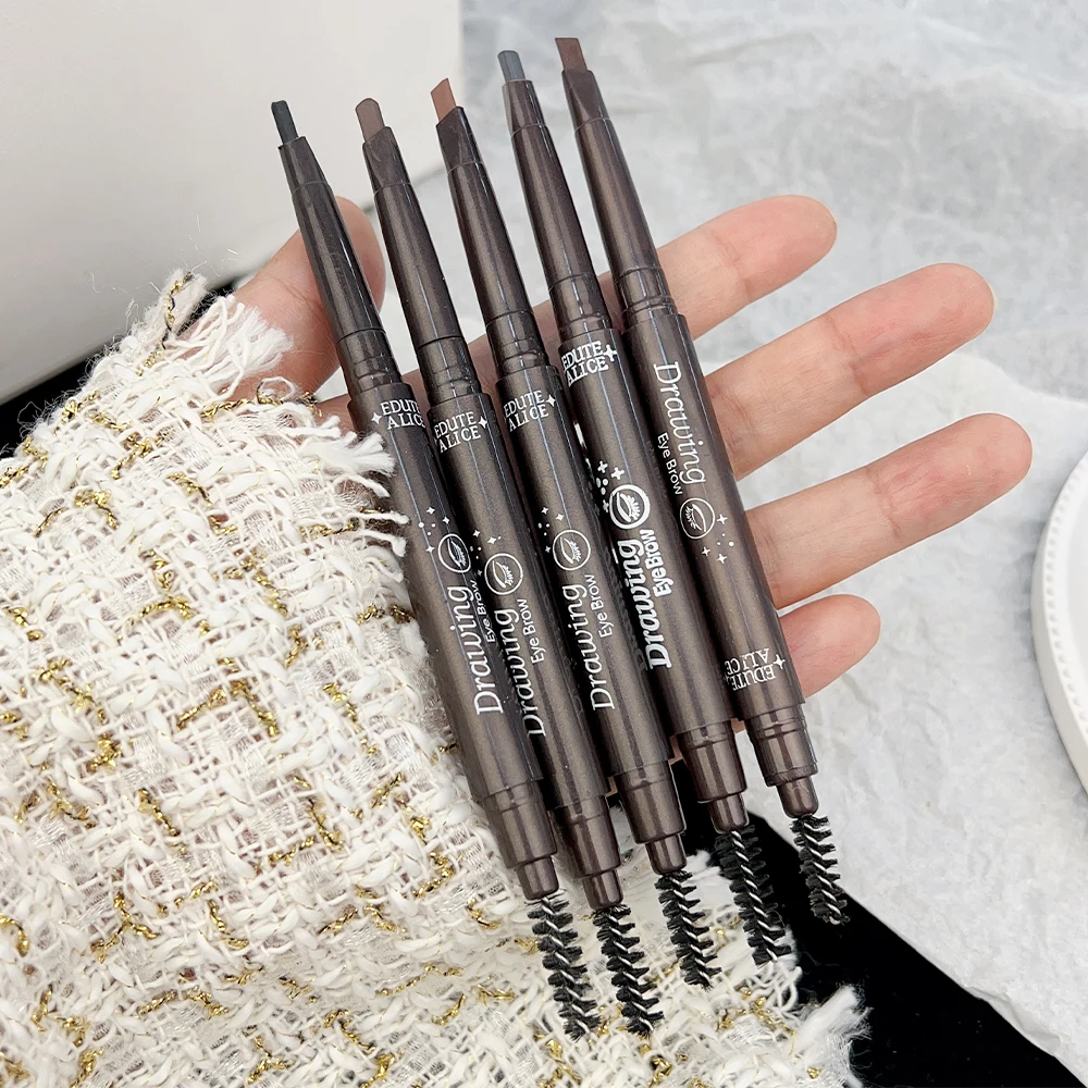 Double Head Automatic Eyebrow Pencil Waterproof Eyebrow Tattoo Tint Enhancers Lasting Cosmetics Makeup Brow Lift Eye Brow Pencil