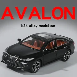 1:24 Toyota Avalon Alloy Model Car Diecast Metal Vehicle Toy Model Collection Sound & Light Birthday Gifts For Children Kids