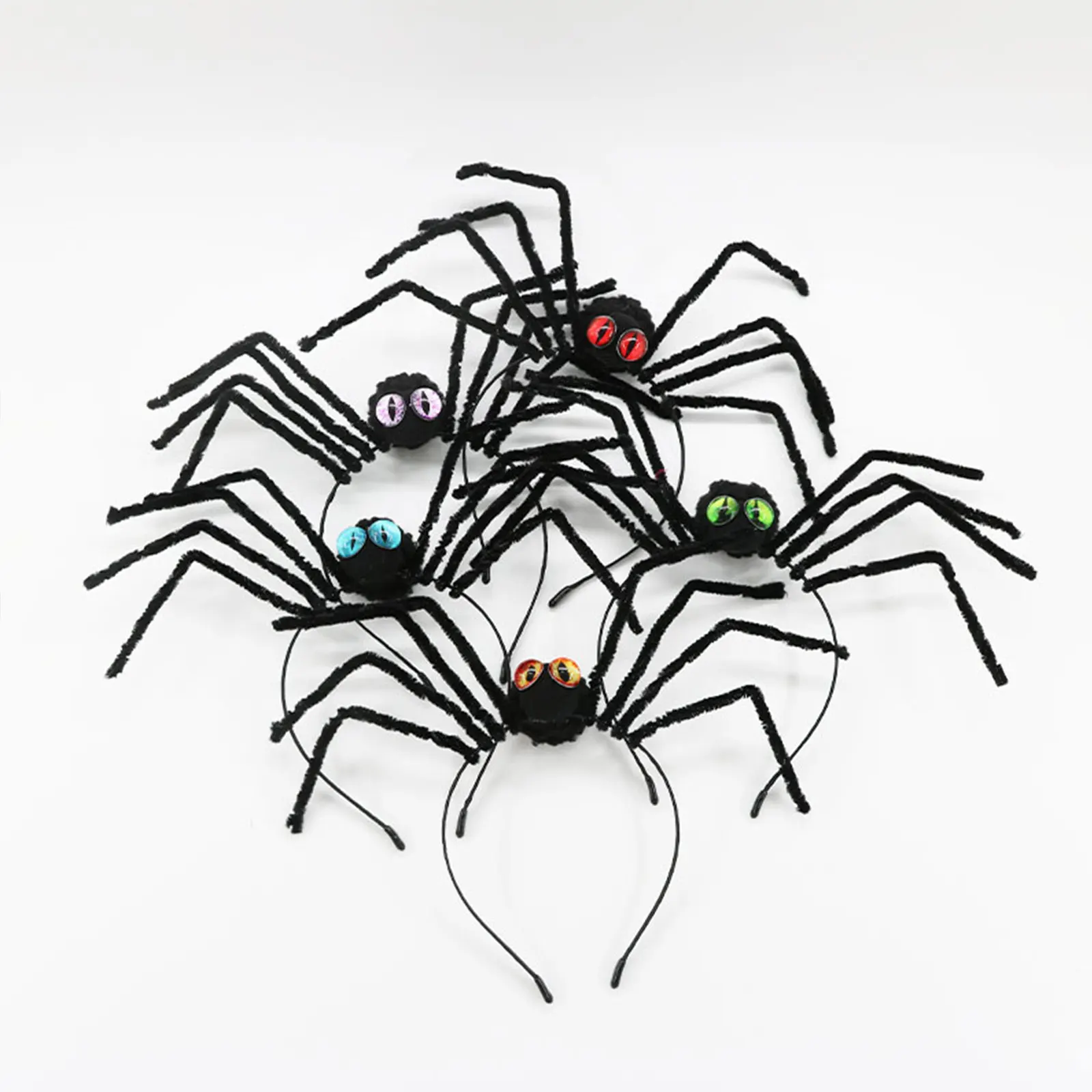 Diadema de Halloween para mujer y niña, aro de pelo de araña con forma de araña, diadema para fiesta Rave, novedad, accesorios para disfraces de Cosplay