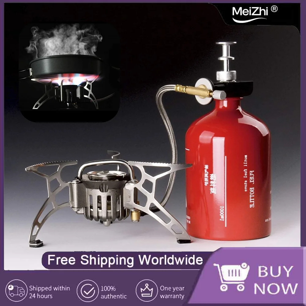 

Outdoor Portable Gas Burners - 1000ml Big Capacity Stove for Travel and Exploration - Excellent for Backpackers