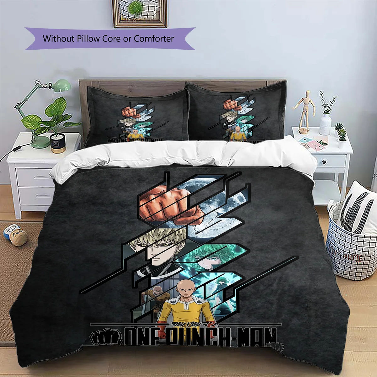 Black Clover Pillowcase & Duvet Cover Set | Special Black Clover Bedding | Gift for Fans YUN6511