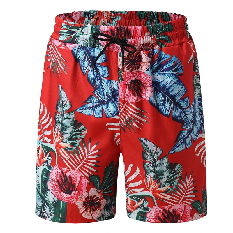 Casual Fashion Mens Shorts Hawaii Vacation Swimsuit For Men Board 3D Floral Print Short Pants Ropa De Hombre Beach