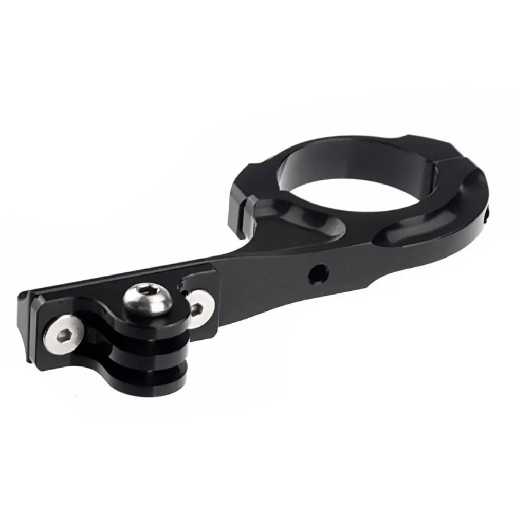 Black Bike Handlebar Mount Holder Ring Clasp Camera Stand Bike Handlebar Clip Sports Camera Accessories Aluminum for Gopro