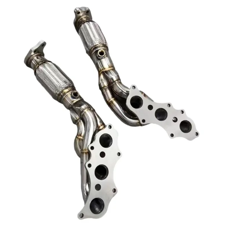 Applicable to Toyota Land Cruiser Prado's domineering head banana head section three-way catalytic converter