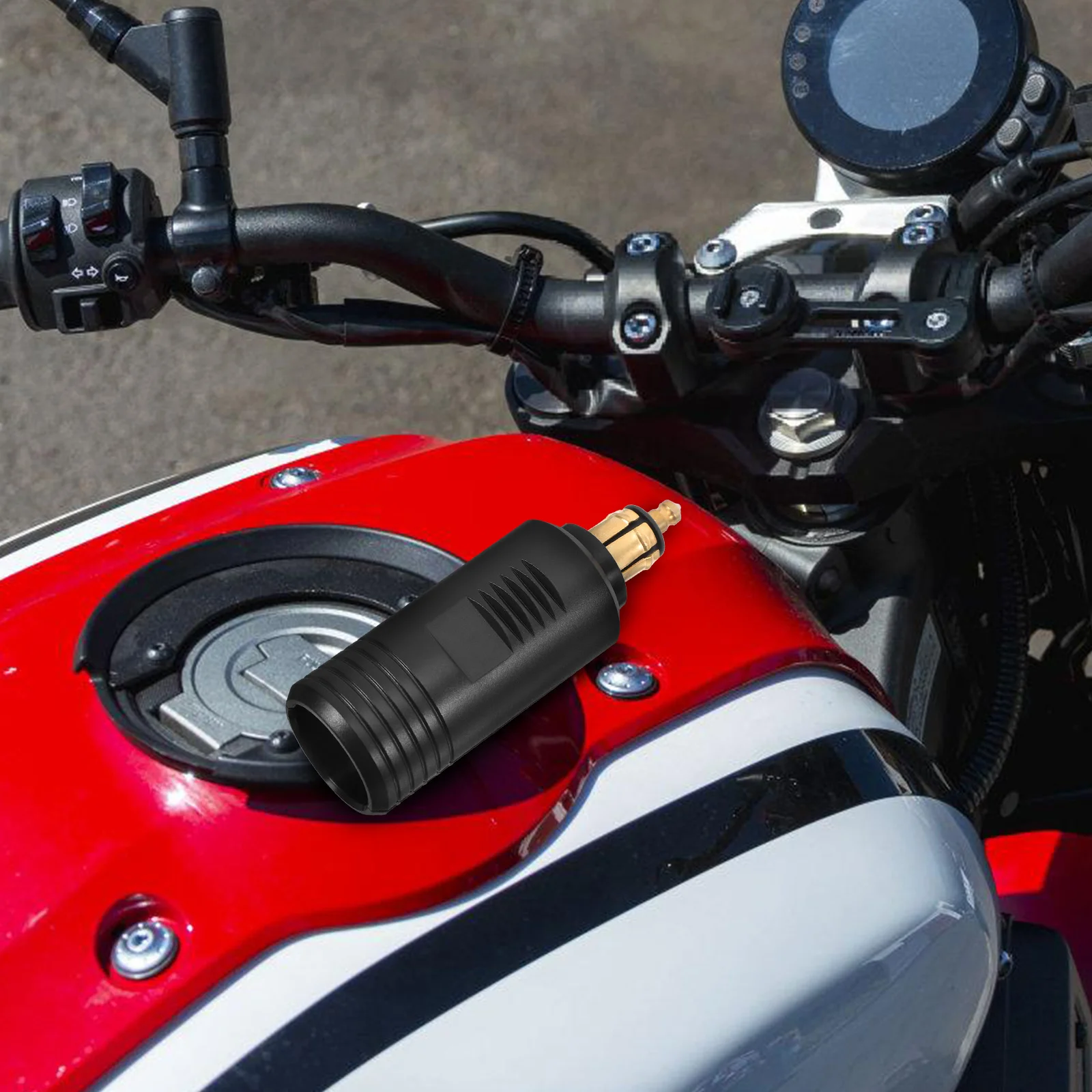 

Cigarette Lighter Plug Socket 12v Male Female Adapter Connector Plastic Construction Motorcycle Car Accessories