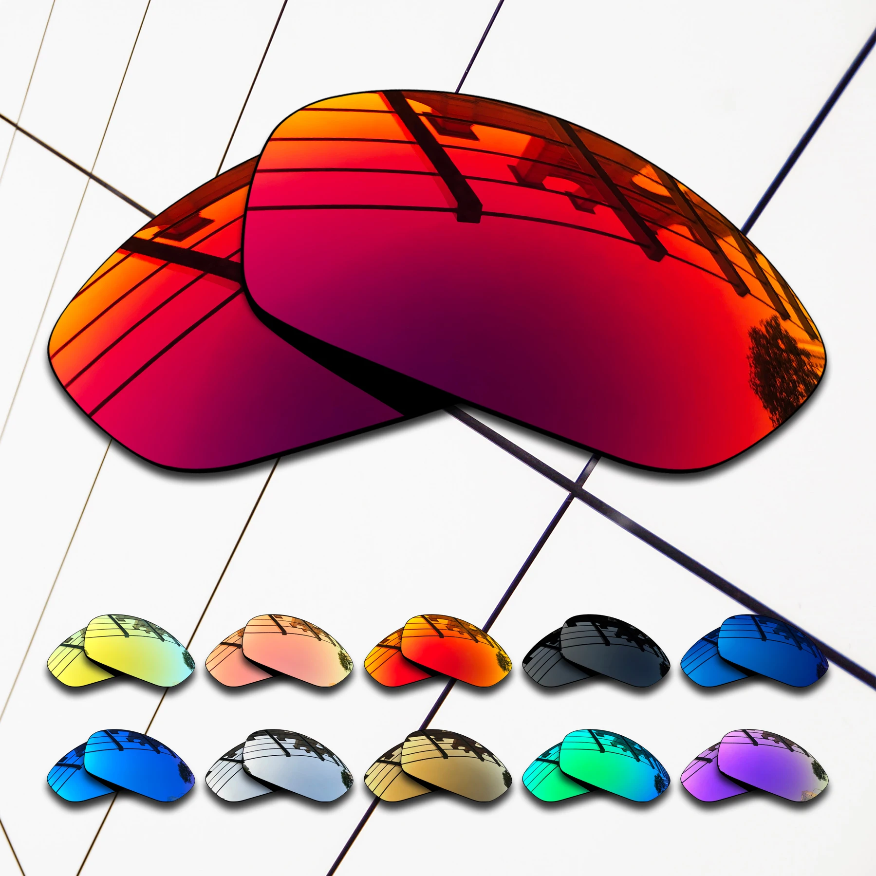 ELuxonsight Polarized Enhanced Replacement Lenses for Oakley A Wire Sunglasses - Varieties Colors