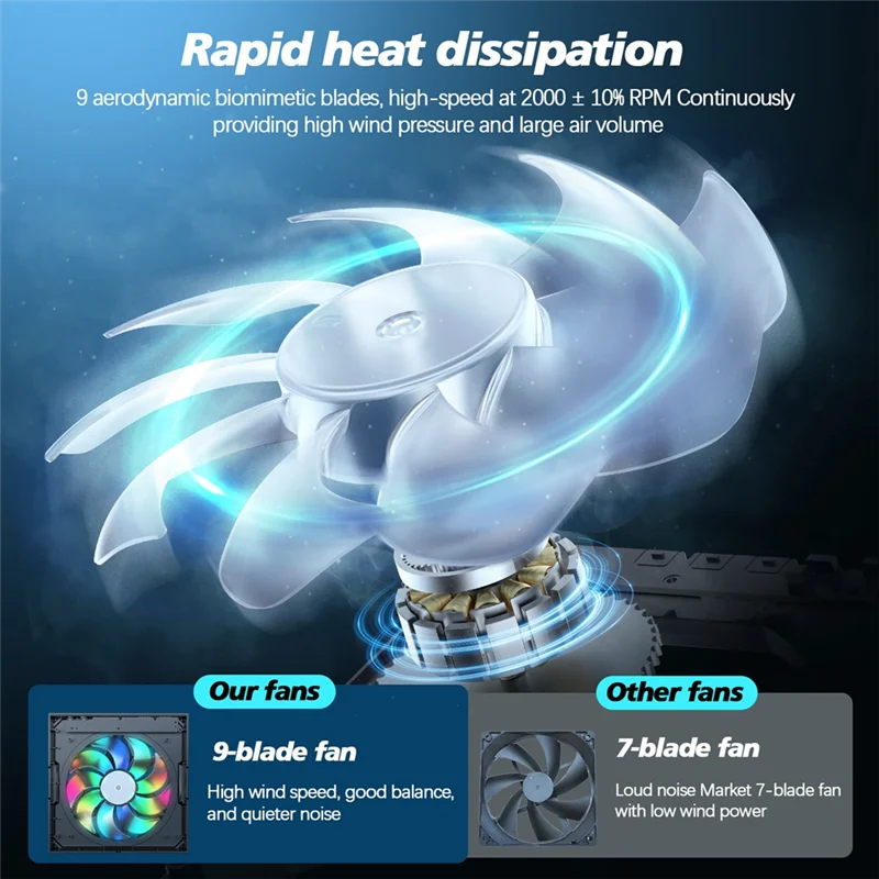 AAAEL-For Series X Cooling Fan Adjustable Fan Speed Automatically Based On Temperature, High Performance Low Noise