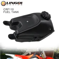 LINGQI RACING CRF110 Fuel Gas Tank With Cap Plastic Gasoline Tanks For CRF 110 2013 Dirt Pit Bike Motorcycle Accessories