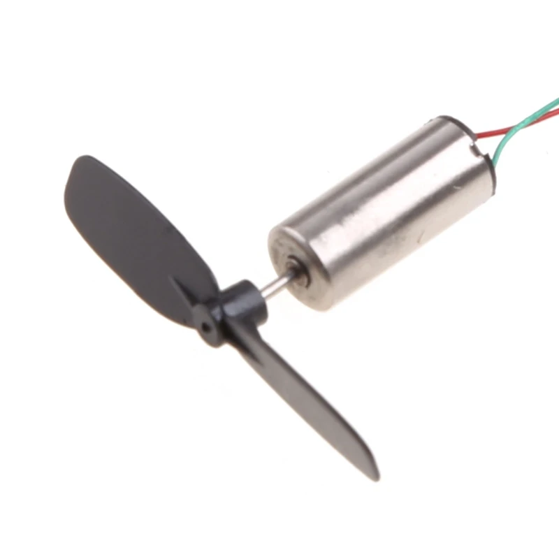 1 Set 3.7V 48000RPM Coreless Motor + Propeller For RC Aircraft Helicopter Toy