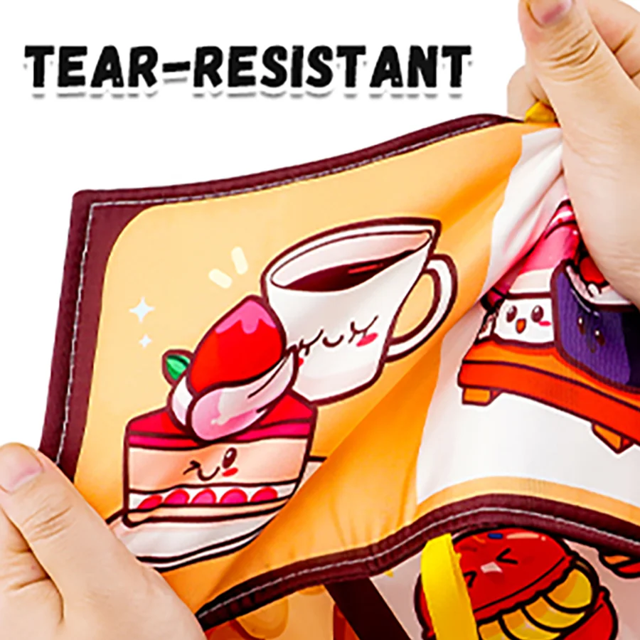 Libri per bambini Giocattoli, Libri per bambini 0-6 mesi, Libri morbidi increspati in tessuto touch and feel, Giocattoli per neonati da 0-3-6-12-18 mesi YY20