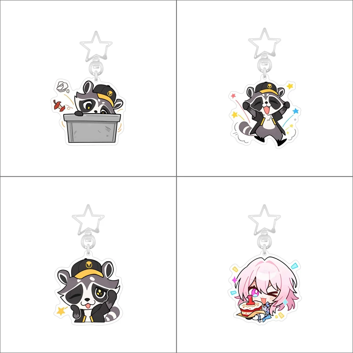 Nuovo Honkai: Star Rail Robin Boothill portachiavi simpatico cartone animato Anime ciondolo portachiavi zaino accessori per gioielli regalo distintivo del gioco