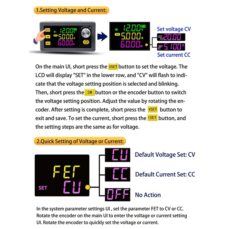 WIFI SK150 CNC Step-Up/Step-Down DC Adjustable Voltage Regulated Power Supply Solar Charging Module 7A/150W WFPOW Module