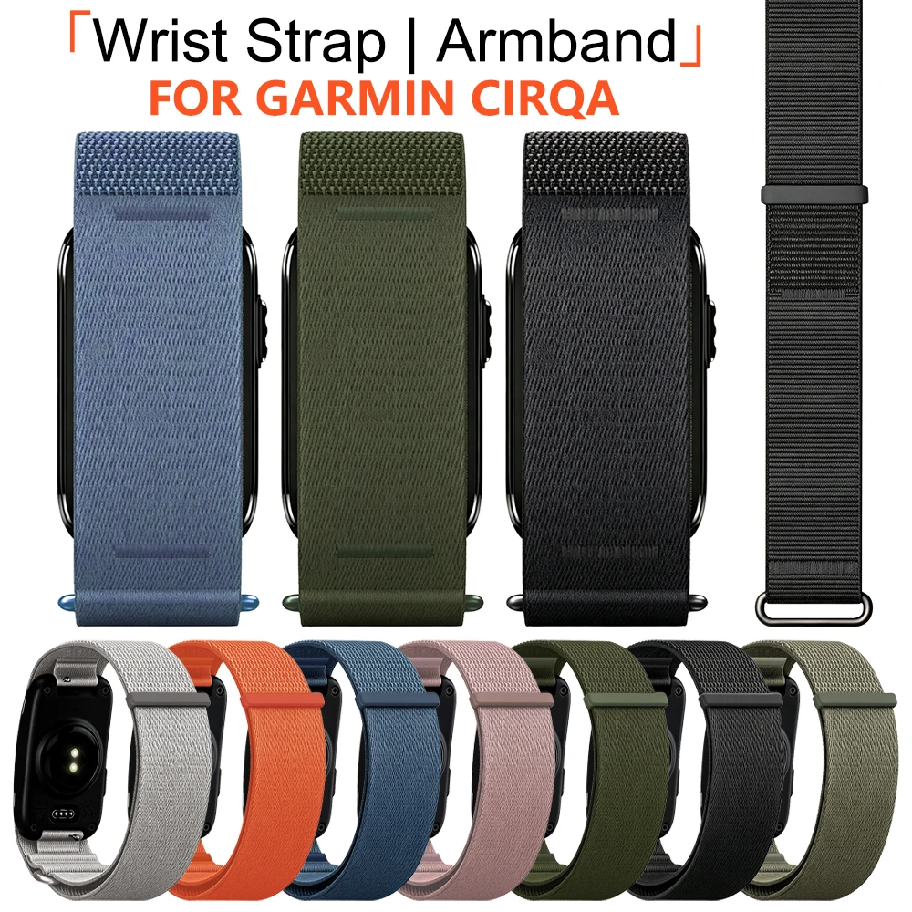 Armband / Bizeps-Oberarmband für Garmin CIRQA Armbandgurt Ersatz Nylon-Schlaufe Gewebtes Armband Zubehör