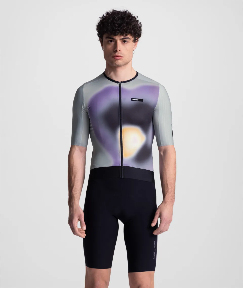 Santini Kurzarm-Radtrikot für Herren NEU Sommer Rennrad-Bekleidung Atmungsaktive Fahrrad-Shirts Sportbekleidung für Männer