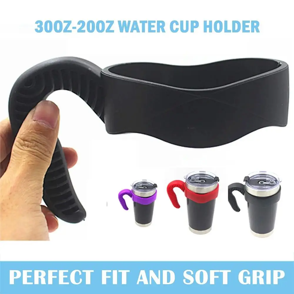 1Pcs Mug Base Tumbler Cup Handle 5 Color Drinkware Water Bottle Holder Bottle Accessory Portable for Yetti Rambller 20oz/30Oz