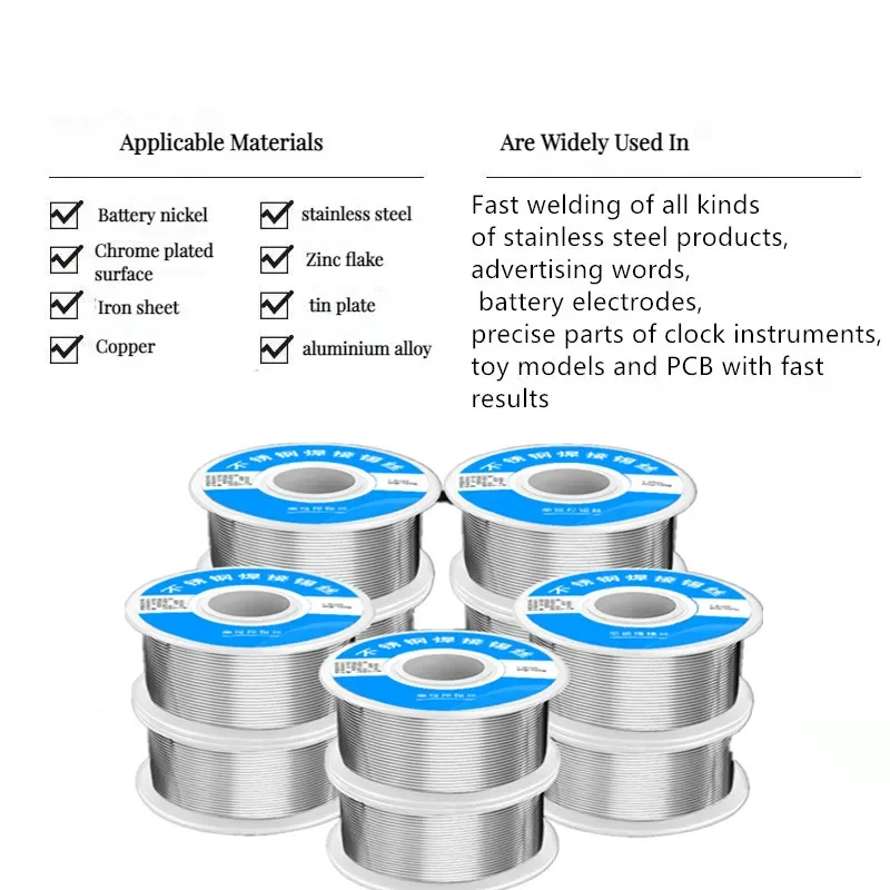 0.8mm 1.0mm Diameter Tin Melt Rosin Core Solder Soldering Wire Roll No-clean FLUX 2.0% For Soldering 50g 100g Soldering Tin Wire